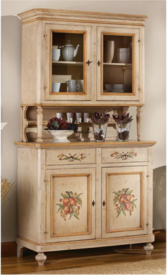 Credenza country con alzata