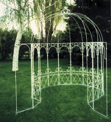 Gazebo country ferro battuto laccato