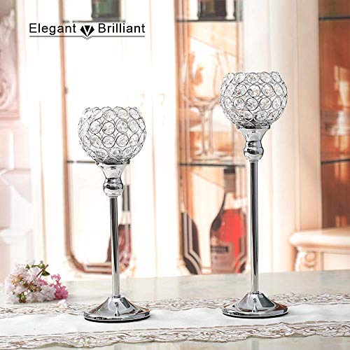 NIKKY HOME Set di 3 portacandele conici dorati, antichi portacandele